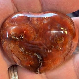 🎄SALE🎄Carnelian Crystal Heart Carving!